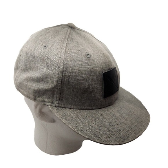 Gray 7 1/4 Fitted Routine Baseball Hat Cap Men's Black Cross Baseball Bat Emblem - Picture 13 of 16